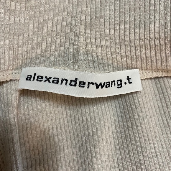 Alexanderwang.t Sheer Rib Long Sleeve Turtleneck. - Picture 2 of 3